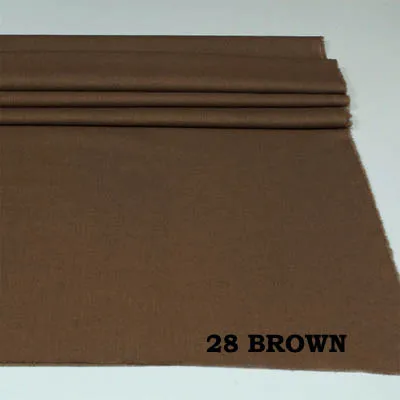 28 brown Хлопок/лен ткани темно-красный фиолетовый оливковый зеленый коричневый верблюд сплошной цвет для DIY Декор Одежда Платье подушки ручной работы Текстиль - Цвет: 28 brown