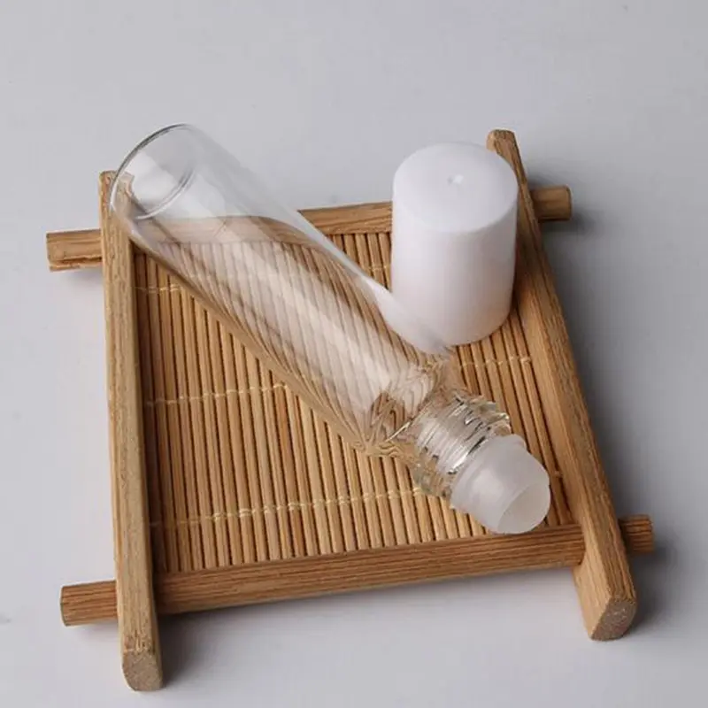 10 мл белая крышка прозрачная стеклянная бутылка с роликом пустой шар флакон