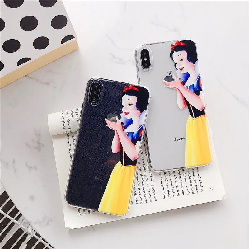 Милый мультяшный белоснежный чехол для iphone X XS MAX XR 7 6 S 8 Plus Мягкий силиконовый