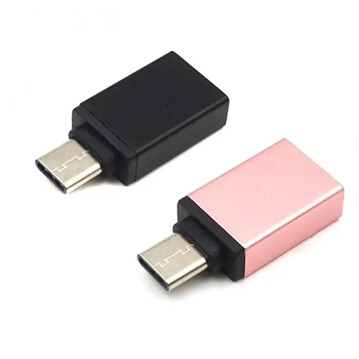 Мини-usb 3,1 type-C кабель адаптер для USB 3,0 алюминиевый сплав OTG конвертер для всех тип-c мобильных телефонов планшетных ПК Macbook JLRJ88