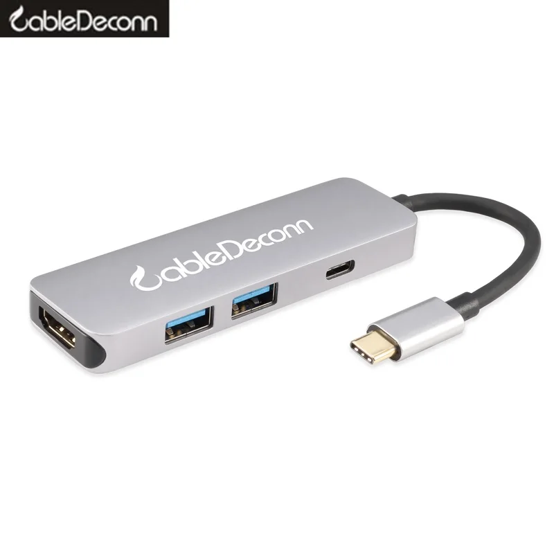 Usb c hdmi usb концентратор thunderbolt 3 многопортовый док-станция type-c к 4k 0 кабель-адаптер
