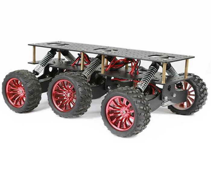 6WD спасательная платформа умный автомобиль амортизация для шасси внедорожный