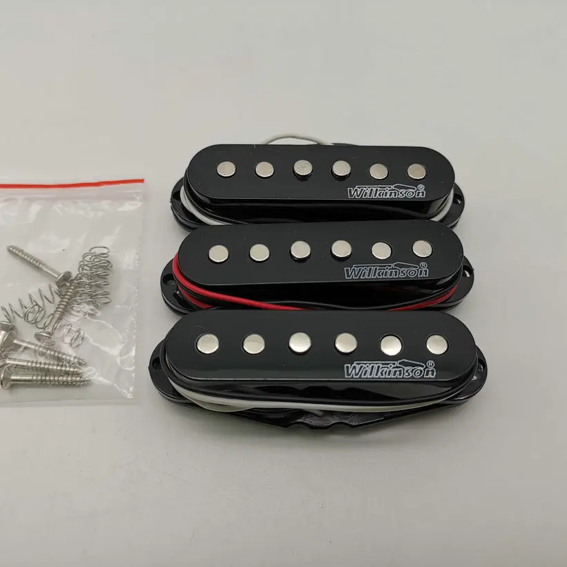 Wilkinson Винтаж одной катушки керамики пикапы для ST Черный N/M/B звукосниматель для электрогитары