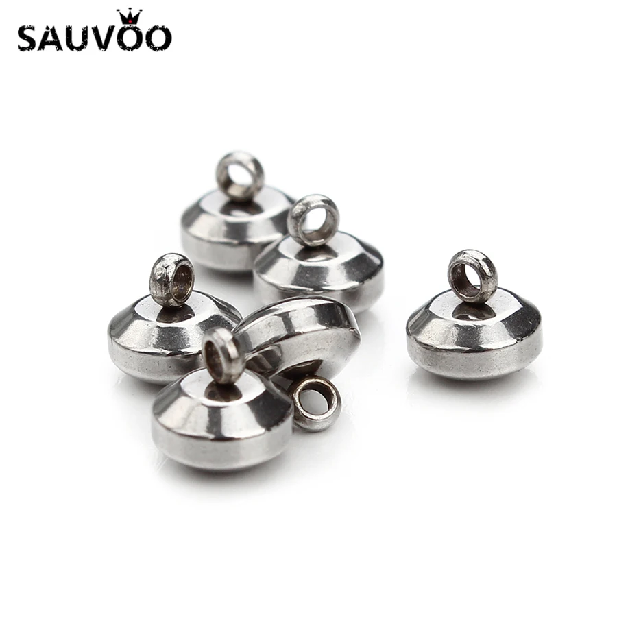 50 шт. подвески из нержавеющей стали 6 х6 мм|bails for pendants|charm bails beadssilver pendant bail |