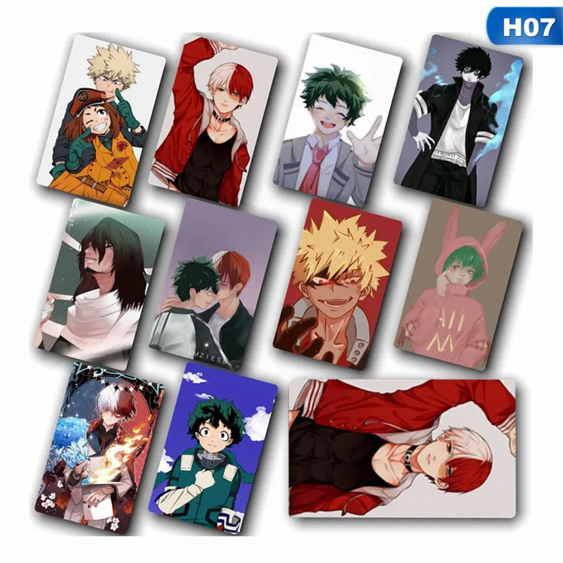 07 10 шт./партия Boku No Hero Academy/My Hero Academy версия новая аниме карточная наклейка игрушка для коллекции анимаций карточная наклейка - Цвет: 07