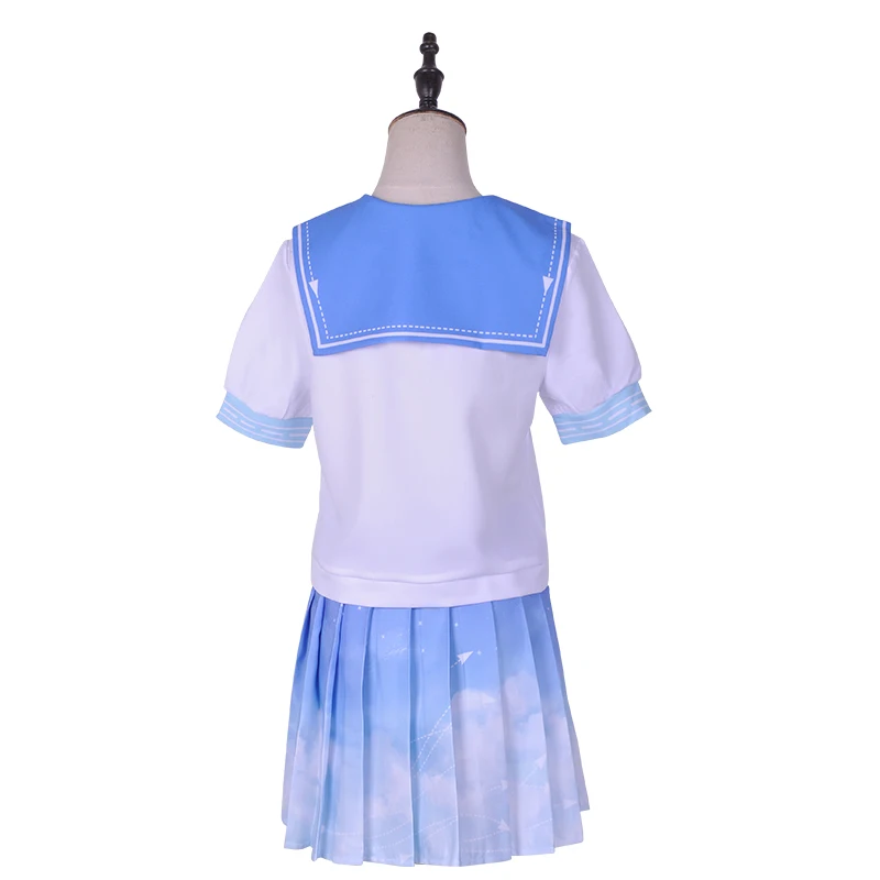 

Hot Anime! Miracle Nikki Cosplay Costume The Secret Of Paper Airplanes Sailor Suit JK Uniform Full Set For Female Daily Clothes