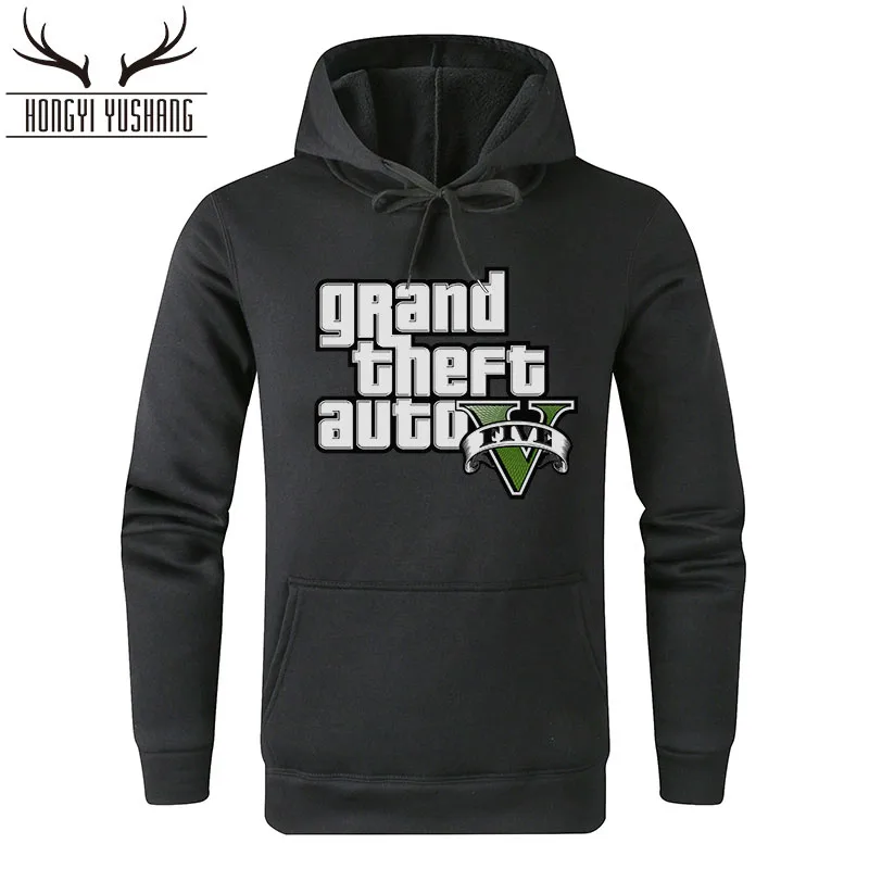 Мужская толстовка с капюшоном GTA 5 брендовая одежда на осень и зиму модель W06