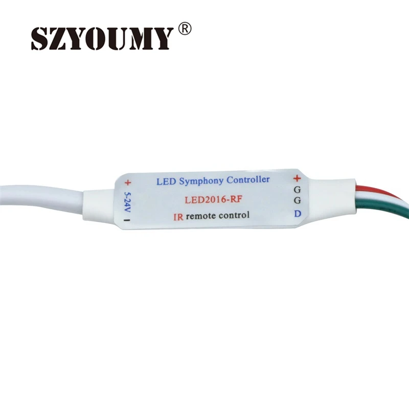 

SZYOUMY Free shipping IR DC 12V 21 key controller for strip WS2811/TM1804/TM1809/INK1003/ICS1903, 63kinds of effects