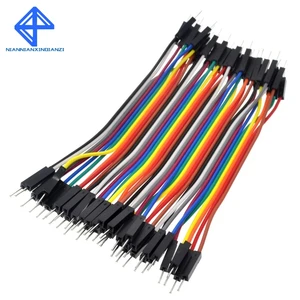 40 шт.лот 10 см 2,54 мм 1pin штекер-штекер Перемычка Dupont кабель для Arduino