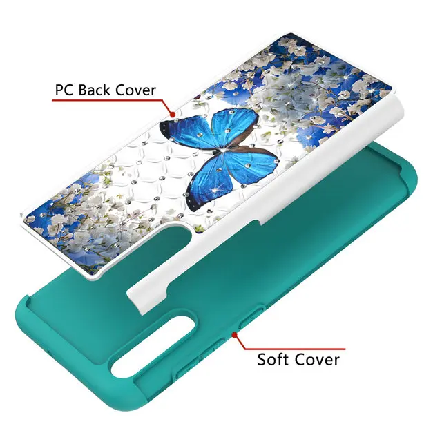 Для Coque samsung A50 чехол Galaxy A20 E A202 A205 A 20 50 30 Роскошная Блестящая Глянцевая задняя панель Etui для samsung Galaxy A30 A20 A20E чехол
