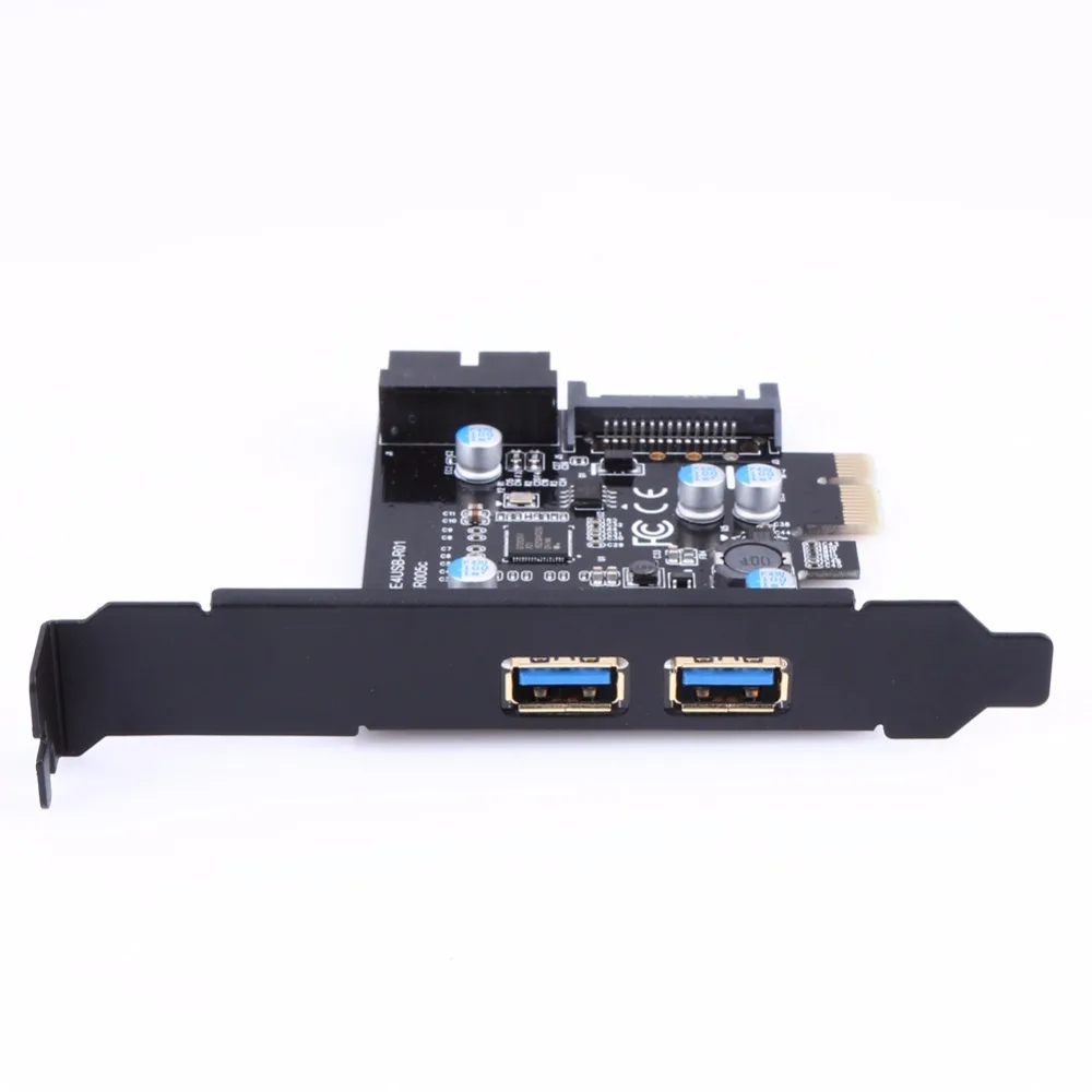 PCI E Express к двойному USB 3.0 15 контактный SATA адаптер контроллера питания 19 разъем для