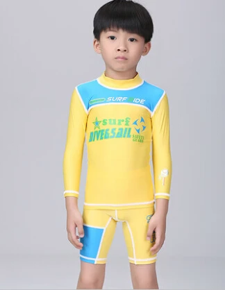 

Kids Long Sleeve Rashguard Swimwear Top and Shorts Set Surfing Snorkeling Floatsuit diving Suit Long Sleeve Shirt Dive Skin Tops