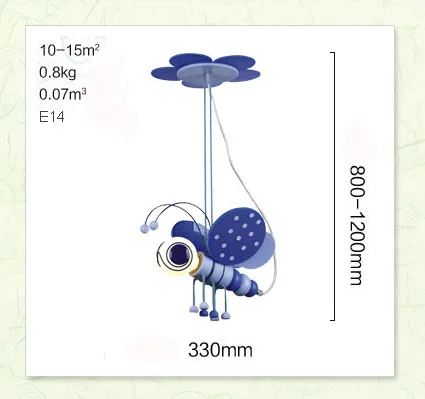 Современная мультяшная Подвесная лампа в виде меда синяя/Розовая светодиодная