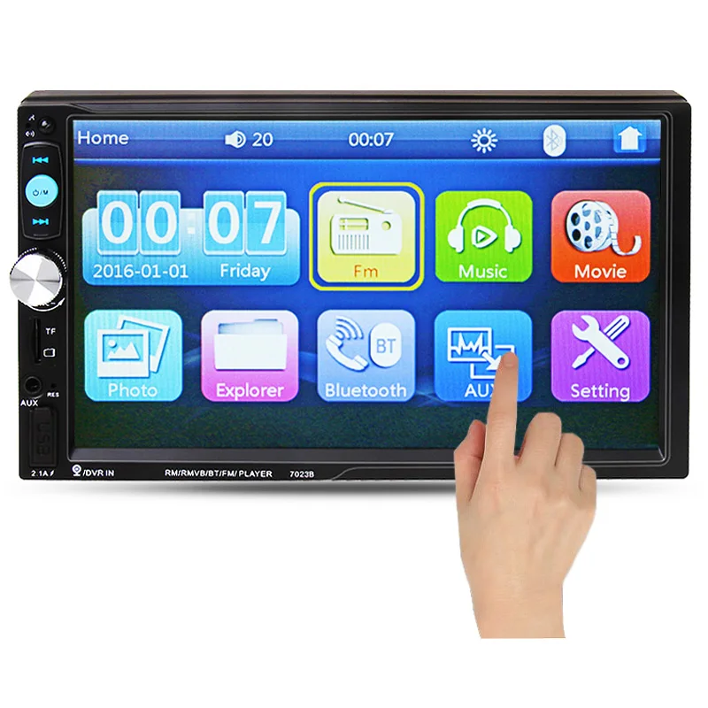 7 ''HD Сенсорный экран автомобиля MP5 плеер Bluetooth телефон Стерео Радио FM/1080