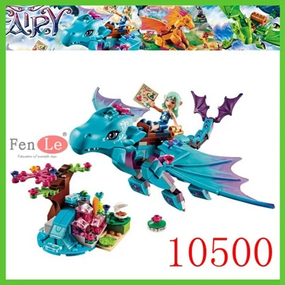 10500 No Box Bela Elves 10549 Dragon Sanctuary строительные блоки DIY Развивающие игрушки совместимы с 41178 друзьями - Цвет: 10500 No Box