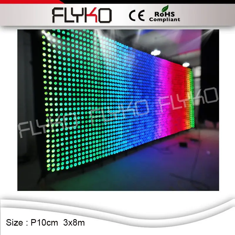 HI-COOL led видео падение занавес полноцветный светодиодный экран гибкий сценическое