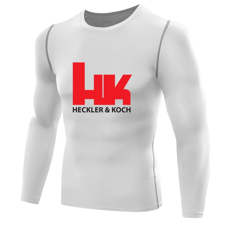Мужская компрессионная футболка HK Heckler и Koch топы & rashguard gun|tshirts for men|t shirtmen tshirt |