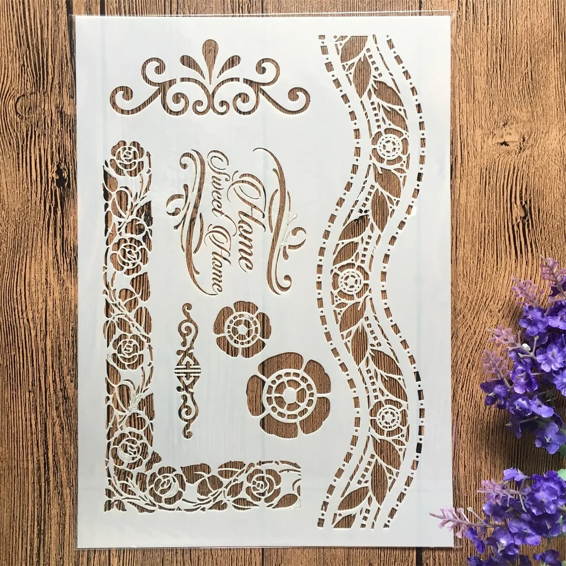 1 шт. Семена сладкого дома A4 DIY Craft наслоения Трафареты настенная живопись