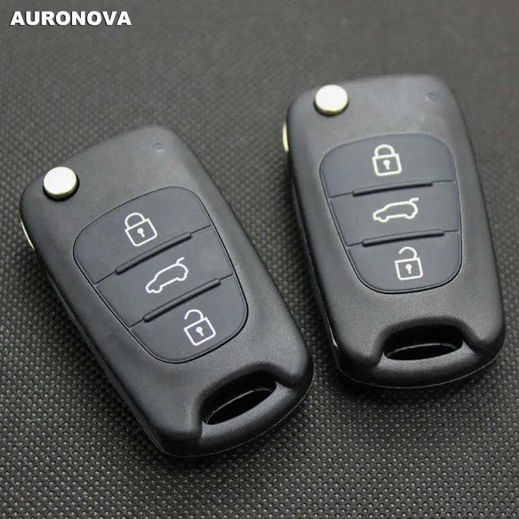 AURONOVA Новый Сменный складной чехол для ключа Hyundai I30 I35 с 3 кнопками|Заготовки
