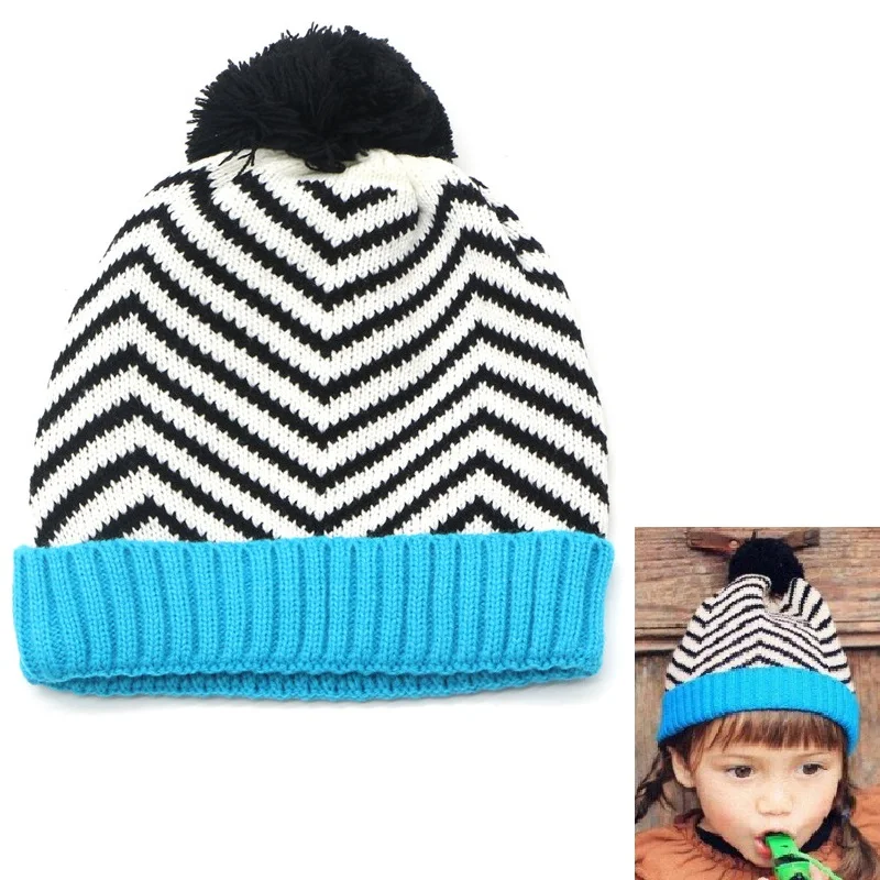 only blue hat Модный детский набор из шапки и шарфа, детские шапки для девочек, детские вязаные шапочки, шапки для маленьких мальчиков, зимние детские шапки, вязаные шапки для детей 1-8 лет - Цвет: only blue hat