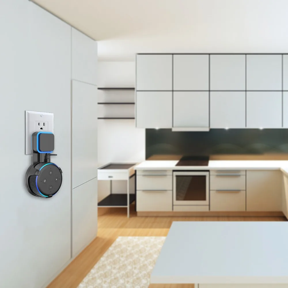 (От нас) 2 в 1 розетка настенное крепление вешалка держатель подставка для Amazon Alexa
