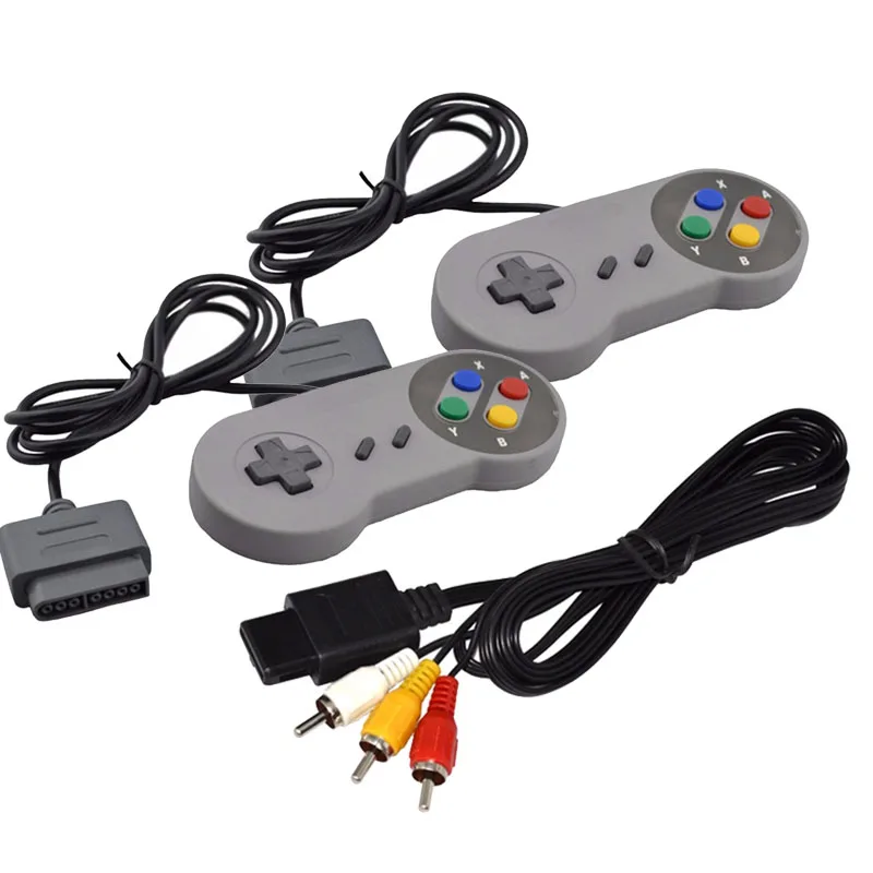 3 шт./лот геймпад 16 бит управление Лер AV кабель для Super nintendo SNES системы консоли управления Pad