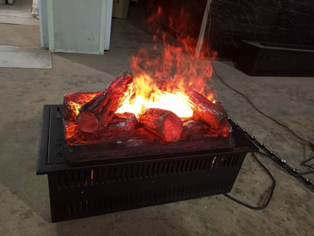 Самая низкая цена Китай 3D водяной пар электрический камин с поддельным деревом или галькой или панелью