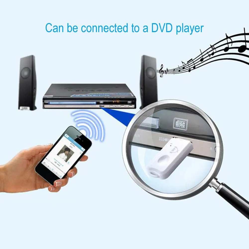 2019 двойной выход Bluetooth аудио приемник умный автомобиль для AUX Прямая поставка |