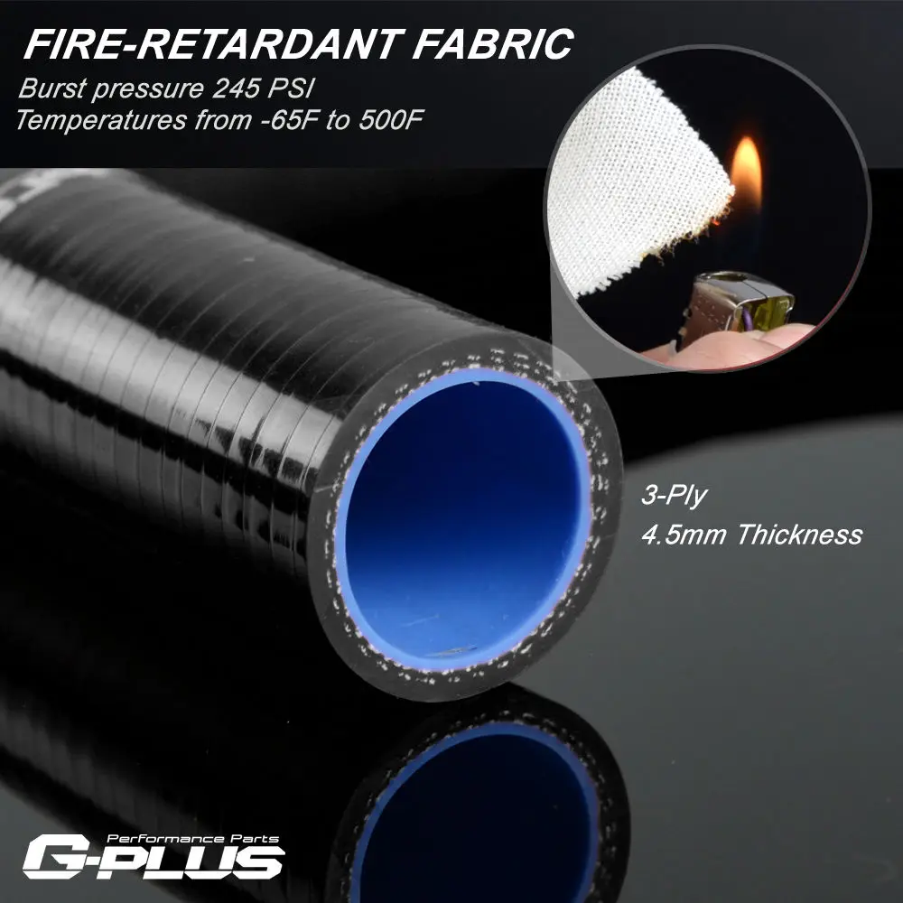 Бесплатная доставка Силиконовые ШЛАНГИ 45 градусов Редуктор Локти шланг 80 мм 76 3 1/8