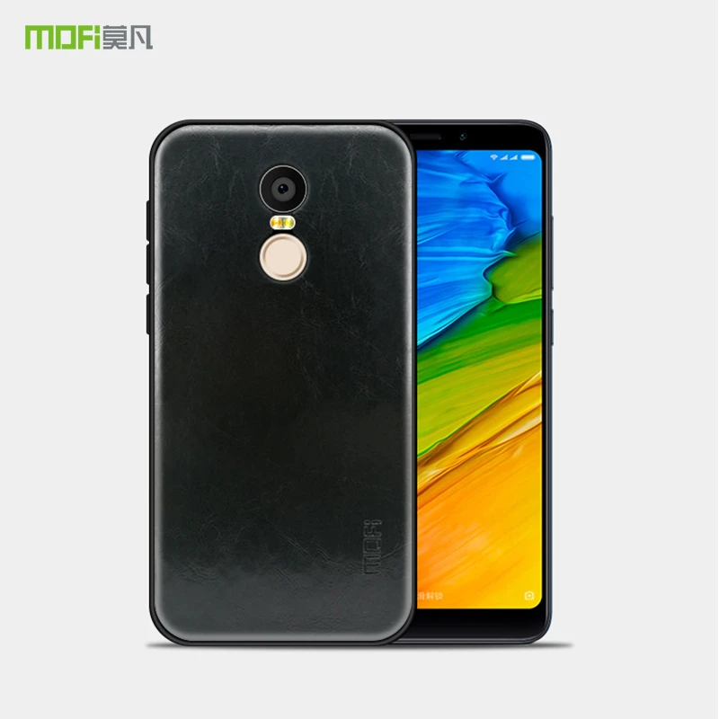 Чехол MOFI для Redmi 5 Plus силиконовая задняя крышка из искусственной кожи Xiaomi Note Pro