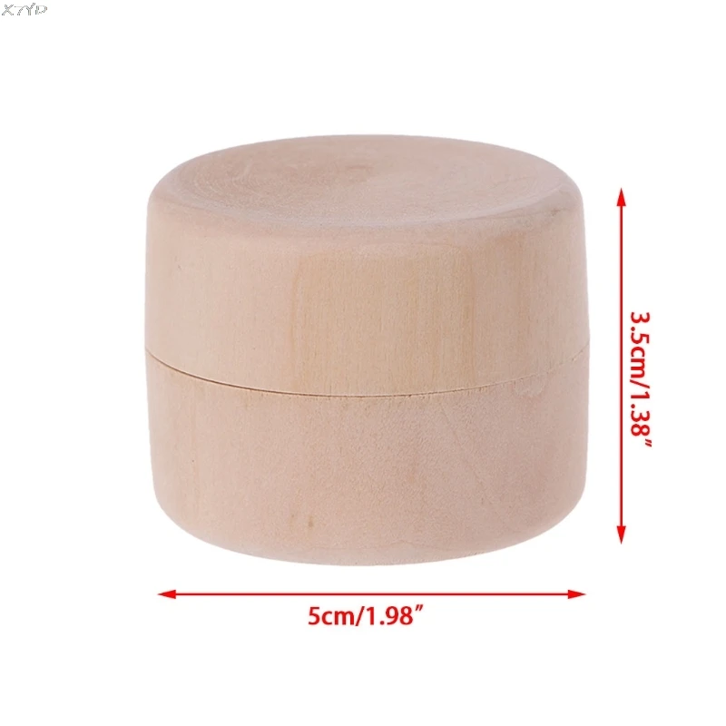 Small Round Wooden Storage Boxes Ring Box Vintage decorative Natural Craft Jewelry box Case Wedding Accessories | Дом и сад