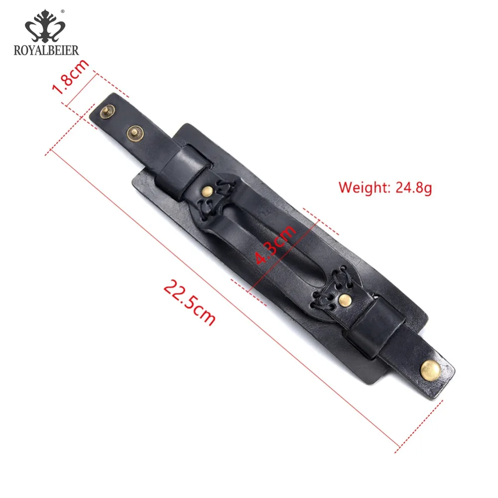 Новое поступление мужской и женский браслет из натуральной кожи с 18 мм кнопками