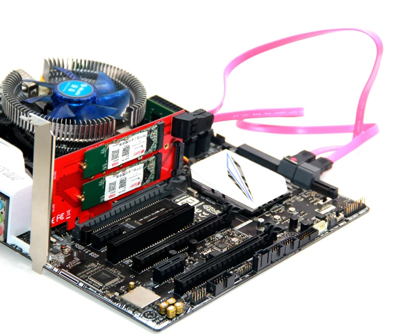 SATA 15Pin Power 2 подключение материнской платы PCIE к адаптеру M2 X4 1 порту M Key NVMe M.2 + порта B