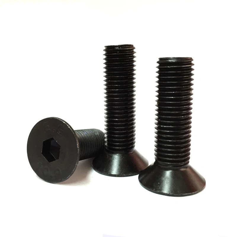 100 шт M3 Allen потайные винты болты Болты с плоской головкой машина винт белый 4 мм 60