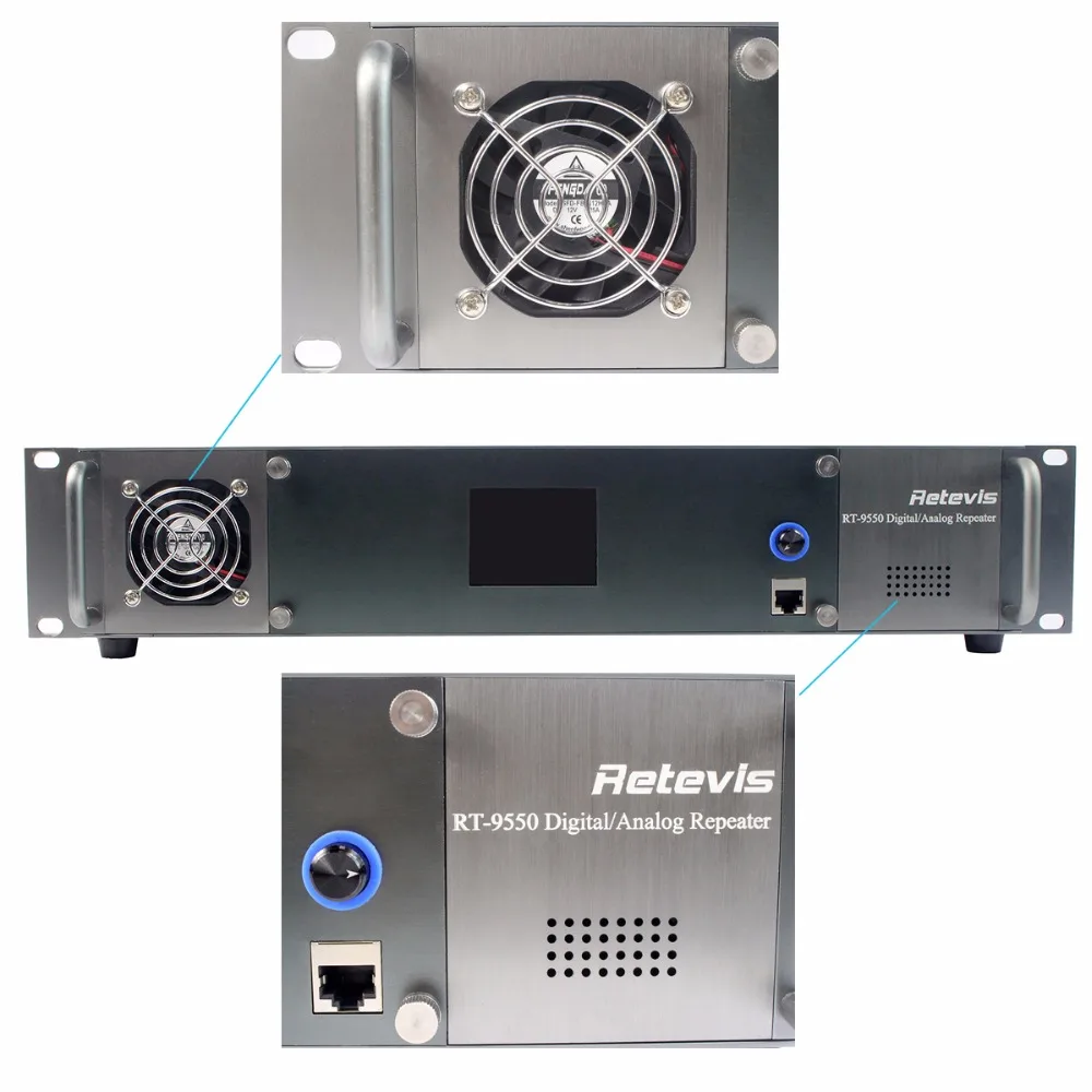 Retevis RT 9550 цифровой/аналоговый ретранслятор RX/TX Дуплексное Устройство 55 Вт UHF TDMA