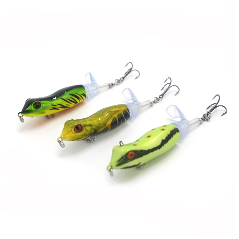 

1 шт. 11 г 9 см Горгоны Topwater искусственные приманки Качество Crankbait Whopper Plopper приманка лягушка вращающийся хвост Рыбалка, встроенный в транспорт...