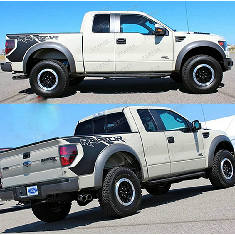 Виниловые наклейки на задний багажник автомобиля Raptor Graphics SVT для Ford F150 2009 2010 2011 2012