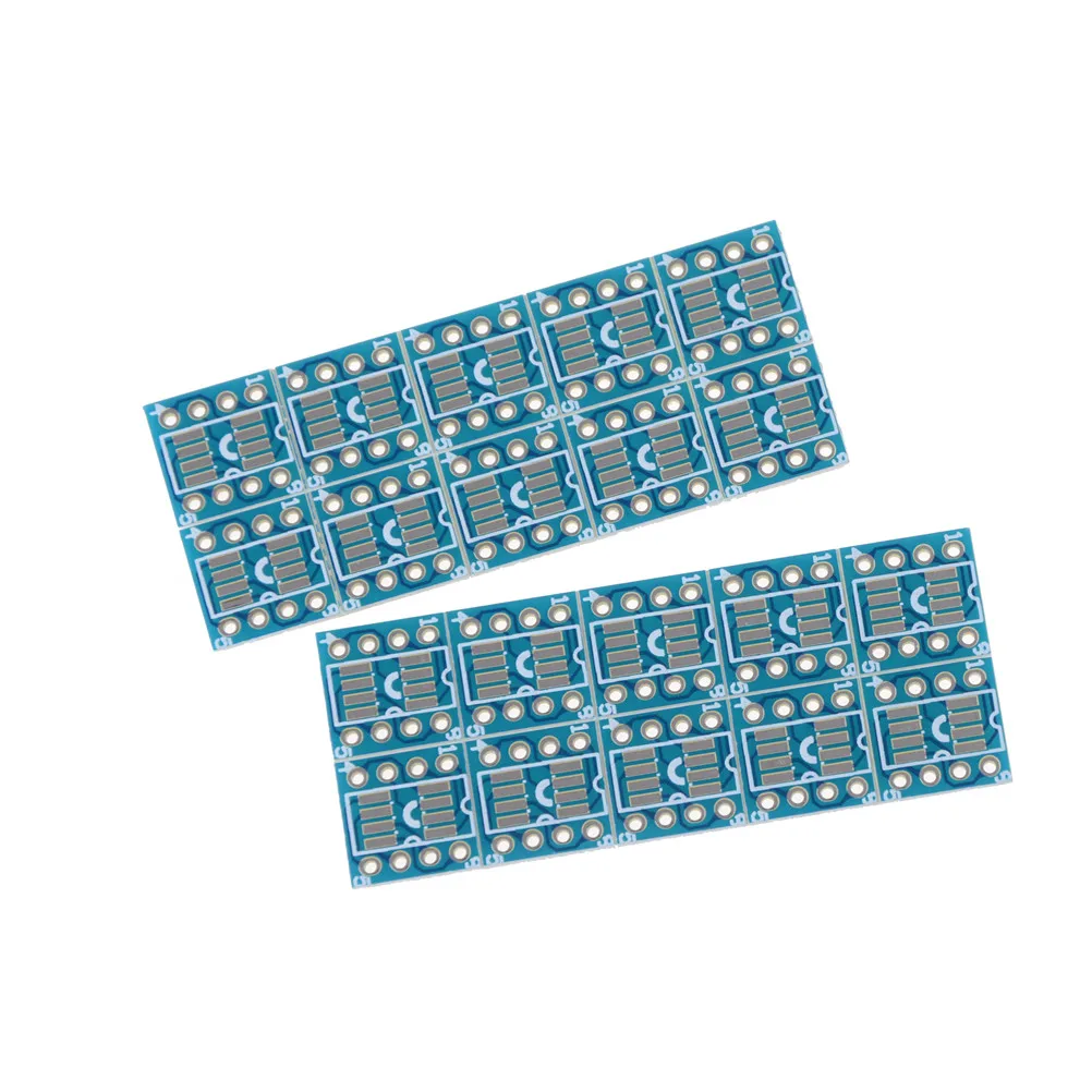 20 шт./лот Комплект печатной платы SOP8 SO8 SOIC8 TSSOP8 MSOP8 на DIP8 адаптер преобразователь