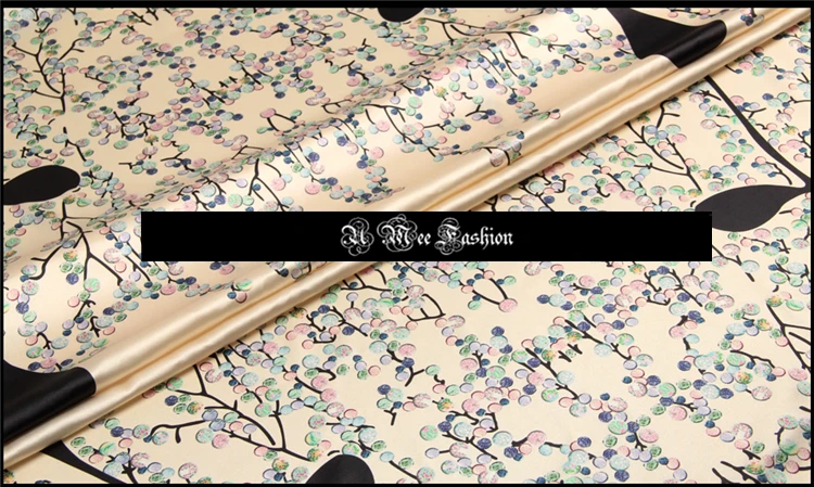 CNUM SP232 Pure Silk/Note of Elm Forest/Silk Fabric 93% Silk 7% Spandex Elastic/Width1.29yd Length 1.20yd Thickness19mm | Дом и сад