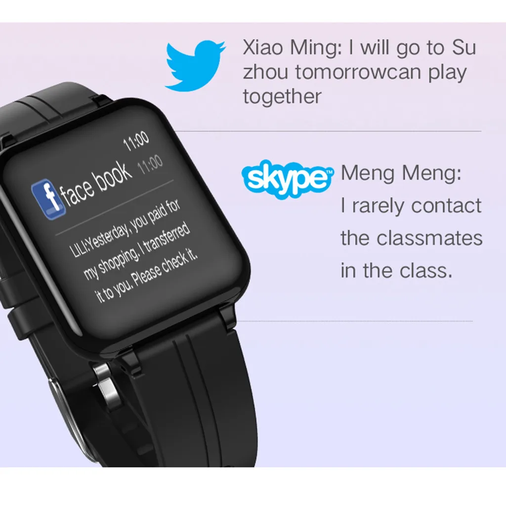 Смарт часы на Android iOS фитнес монитор сердечного ритма Bluetooth спортивный трекер