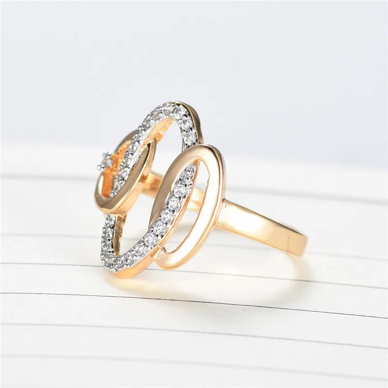 BUDONG Infinity Bijoux Свадебные обручальные кольца для женщин вечерние ювелирные изделия Роскошные CZ Вечность Кольца Bijoux Femme Aneis XUR647