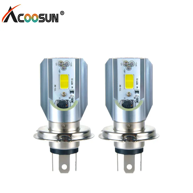 Acoosun H4 Led галобный фонарь COB 1600LM вождения Автомобильная противотуманная лампа