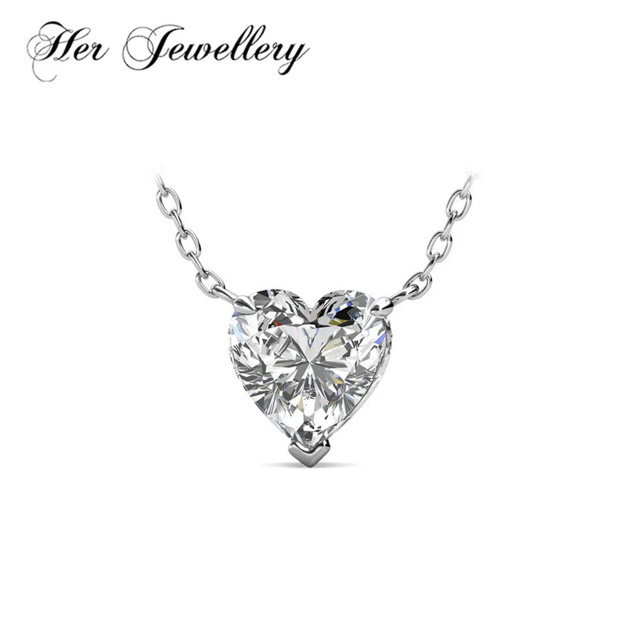 Her Jewellery 2018 women Lovers' jewelry Heart Crystal pendant necklace Made with crystals from Swarovski HP0050 | Украшения и