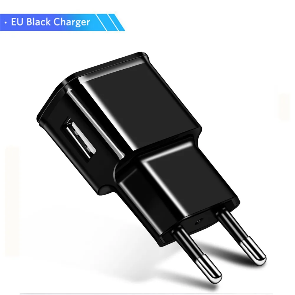 Black EU Charger Универсальное USB зарядное устройство для телефона samsung A2 J2 J4 Core Xiaomi huawei Meizu htc EU Plug дорожный настенный адаптер быстрое зарядное устройство для мобильного телефона s - Тип штекера: Black EU Charger