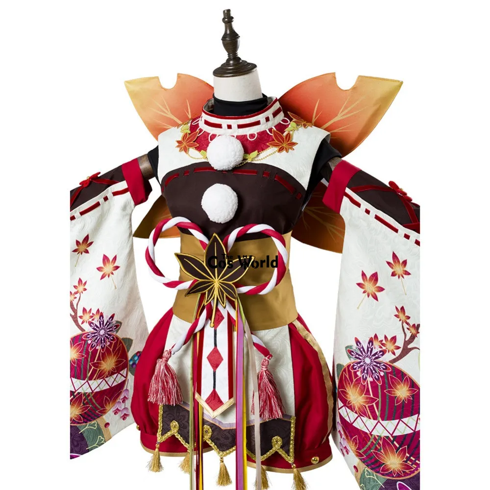 Кимоно для косплея Love Live Sunshine Aqours кимоно из клена и красных листьев кэнана юката