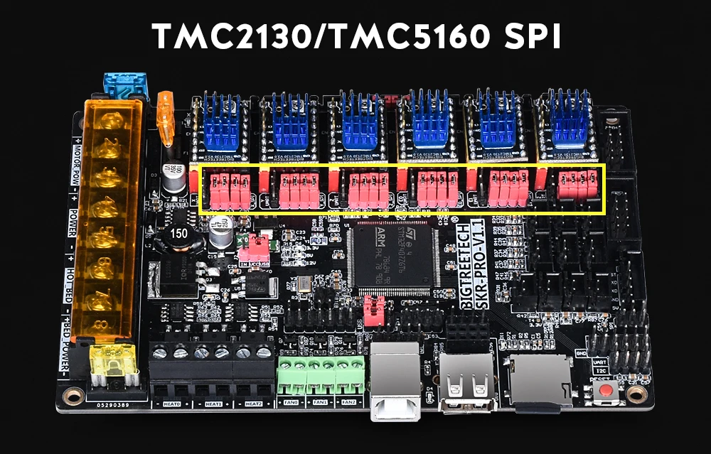 BIGTREETECH SKR PRO V1.1 плата управления wifi 32 бит материнская плата с TFT35 экран TMC2208 UART A4988 TMC2130 привод VS MKS GEN L
