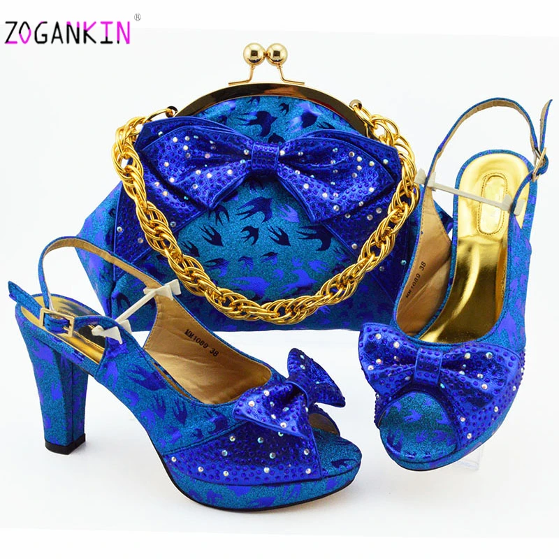 Босоножки и сумочки в нигерийском стиле на высоком каблуке | Обувь