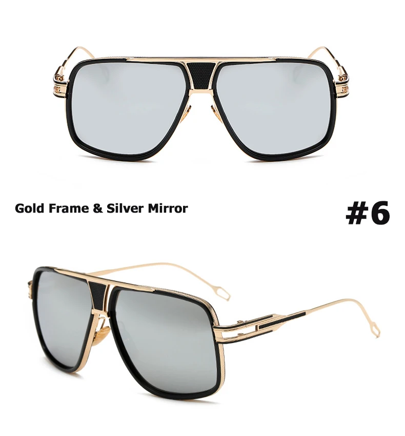 JackJad Fashion Brand Design Grandmaster Five Aviation Sunglasses Men Women Vintage Classic Quality Sun Glasses Oculos De Sol - Цвет линз: 6