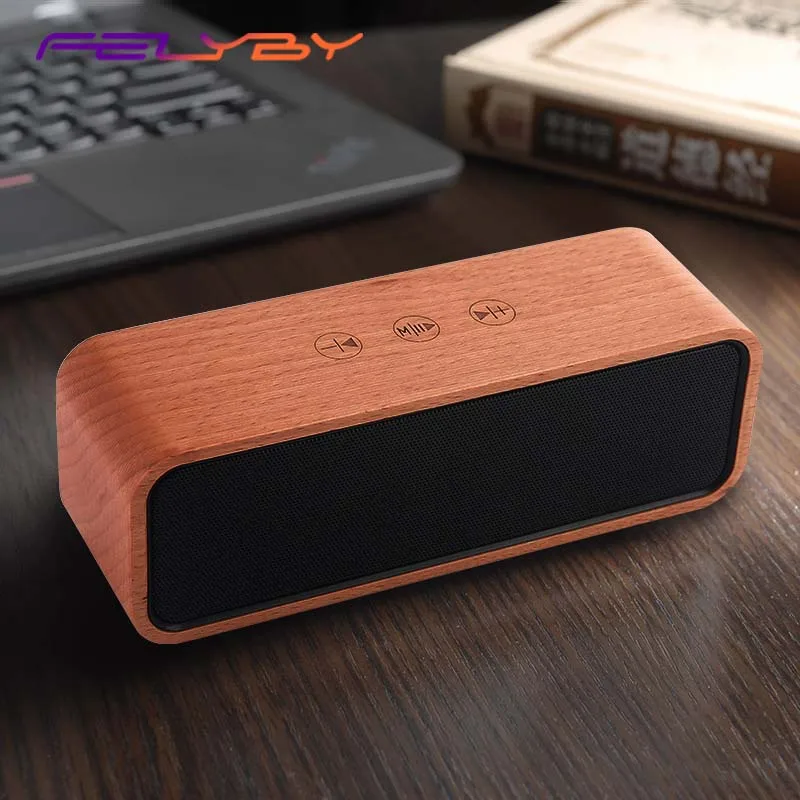FELYBY S18 зеленый бамбук твердой древесины Bluetooth динамик объемный аудио сенсорный |
