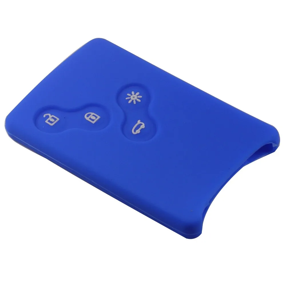 4 кнопки силиконовой резины автомобиля Стайлинг ключ чехол протектор для Renault Clio